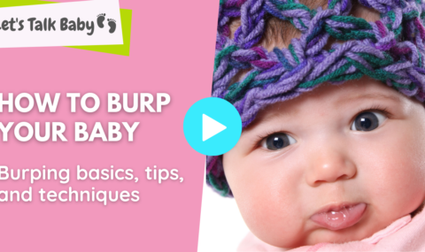 burping baby